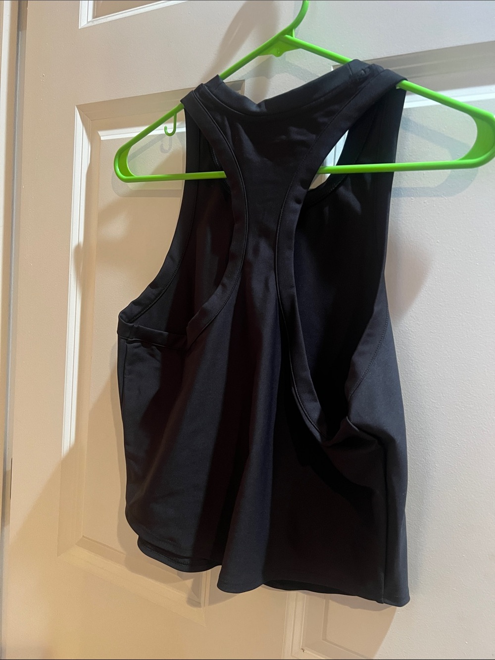 Old Navy Black Athletic Racerback Tank - Picture 2 of 3
